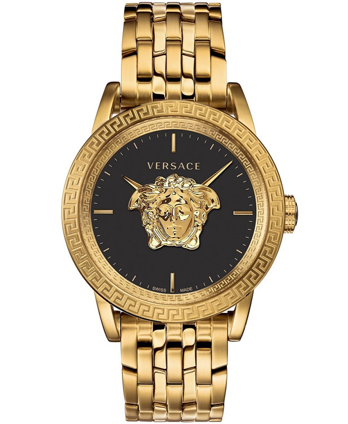 Versace Palazzo Empire Roloi Batarias me Xruso Metalliko Brasele VERD00819