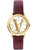 Versace Virtus Roloi Batarias me Bornto Dermatino Louraki VERI00320