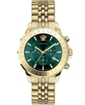 Versace Signature Roloi Xronogafos Batarias me Xruso Metalliko Brasele VEV600619