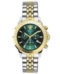 Versace Signature Roloi Xronogafos Batarias me Xruso / Asimi Metalliko Brasele VEV602023