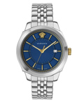 Versace Icon Classic Roloi Batarias me Asimi Metalliko Brasele VEV901523