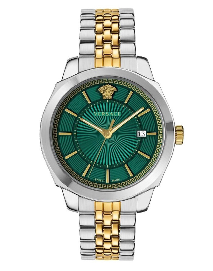 Versace Icon Classic Roloi Batarias me Xruso / Asimi Metalliko Brasele VEV901623