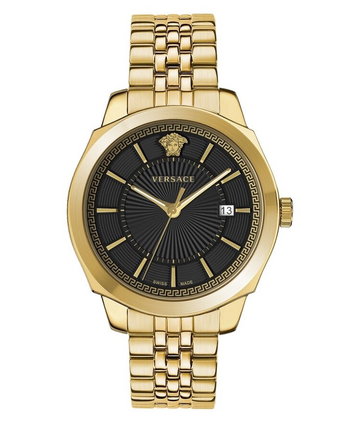 Versace Icon Classic Roloi Batarias me Xruso Metalliko Brasele VEV901723