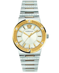 Versace Greca Logo Lady Roloi Batarias me Asimi Metalliko Brasele VEVH00620