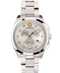 Versace Geo Roloi Xronogafos Batarias me Asimi Metalliko Brasele VEZ800321