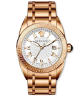 Versace V-Sport II Roloi Batarias me Roz Xruso Metalliko Brasele VFE090013
