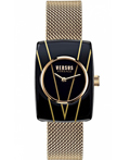Versus by Versace Noho Roloi Batarias me Xruso Metalliko Brasele VSP1K0321