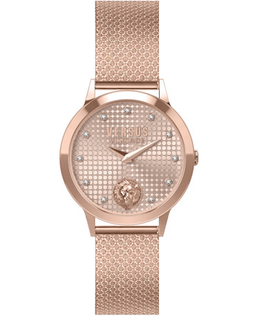 Versus by Versace Strandbank Ρολόι Μπαταρίας με Ροζ Χρυσό Μεταλλικό Μπρασελέ VSP571821