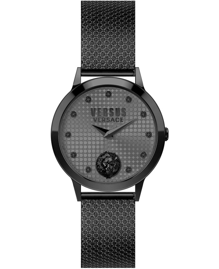 Versus by Versace Strandbank Roloi Batarias me Mavro Metalliko Brasele VSP571921