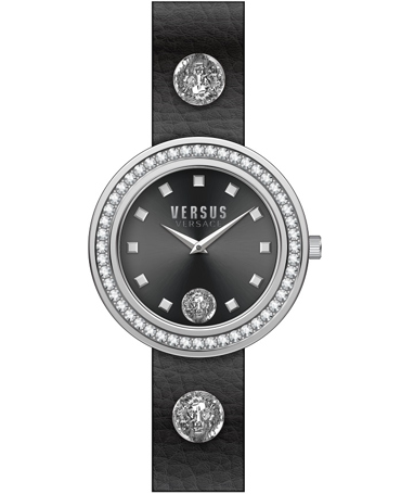 Versus by Versace Carnaby Street Ρολόι Μπαταρίας με Μαύρο Δερμάτινο Λουράκι VSPCG1121