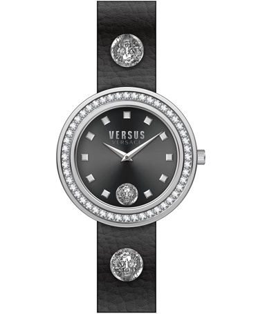 Versus by Versace Carnaby Street Ρολόι Μπαταρίας με Μαύρο Δερμάτινο Λουράκι VSPCG1121