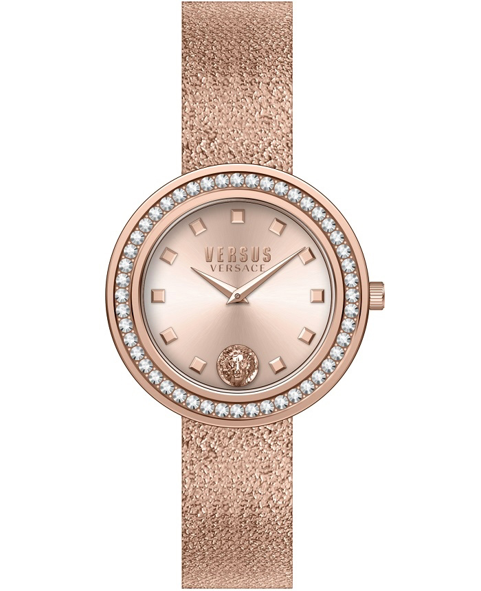 Versus by Versace Carnaby Street Roloi Batarias me Roz Xruso Metalliko Brasele VSPCG1821