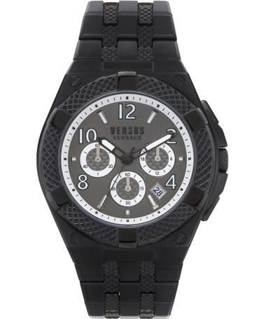 Versus by Versace Esteve Ρολόι Χρονογράφος Μπαταρίας με Μαύρο Μεταλλικό Μπρασελέ VSPEW0419