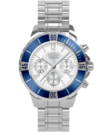 Versus by Versace Tokyo Ρολόι Χρονογράφος Μπαταρίας με Ασημί Μεταλλικό Μπρασελέ VSPGN2721
