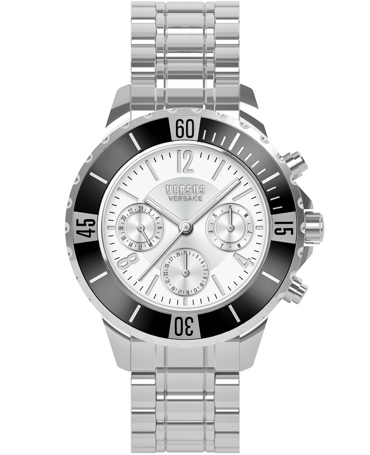 Versus by Versace Tokyo Ρολόι Χρονογράφος Μπαταρίας με Ασημί Μεταλλικό Μπρασελέ VSPGN2821