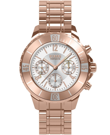 Versus by Versace Tokyo Ρολόι Χρονογράφος Μπαταρίας με Ροζ Χρυσό Μεταλλικό Μπρασελέ VSPGN3221