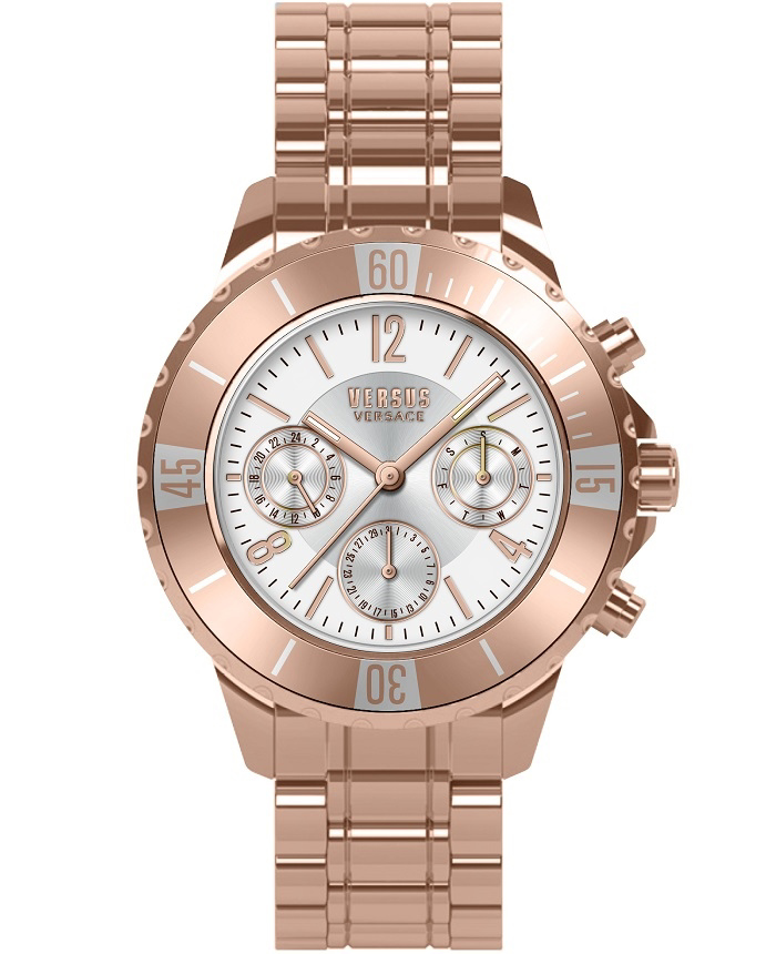 Versus by Versace Tokyo Roloi Xronogafos Batarias me Roz Xruso Metalliko Brasele VSPGN3221