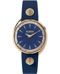 Versus by Versace Tortona Roloi Batarias me Ble Dermatino Louraki VSPHF0520
