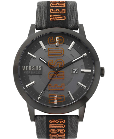 Versus by Versace Barbes Solar Ρολόι με Γκρι Υφασμάτινο Λουράκι VSPHN0120