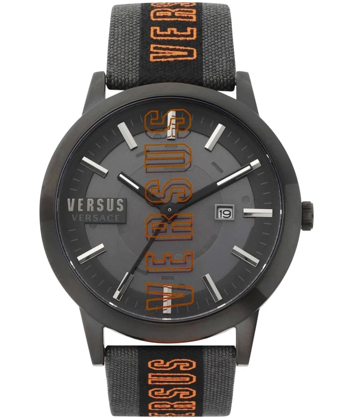 Versus by Versace Barbes Solar Roloi me Ggri ufasmatino Louraki VSPHN0120