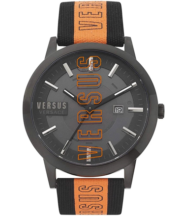Versus by Versace Barbes Solar Ρολόι με Μαύρο Υφασμάτινο Λουράκι VSPHN0220