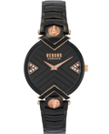 Versus by Versace Mabillon Roloi Batarias me Mavro Metalliko Brasele VSPLH1619