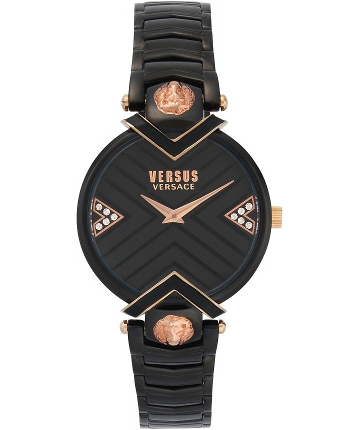 Versus by Versace Mabillon Roloi Batarias me Mavro Metalliko Brasele VSPLH1619