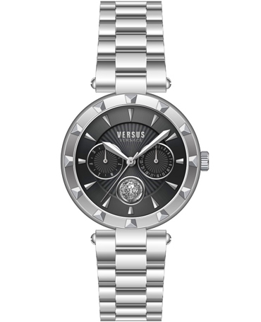 Versus by Versace Sertie N Ρολόι Μπαταρίας με Ασημί Μεταλλικό Μπρασελέ VSPOS2621