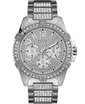 Guess Frontier Roloi Batarias me Asimi Metalliko Brasele W0799G1