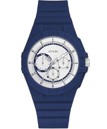 Guess Wanita Ρολόι Μπαταρίας με Μπλε Καουτσούκ Λουράκι W0942L5 Guess Wanita Ρολόι Μπαταρίας με Μπλε Καουτσούκ Λουράκι W0942L5