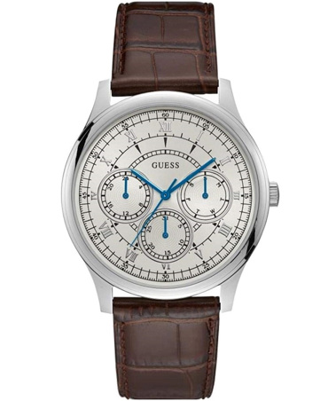 Guess Conrad Ρολόι Μπαταρίας με Καφέ Δερμάτινο Λουράκι W1181G1 Guess Conrad Ρολόι Μπαταρίας με Καφέ Δερμάτινο Λουράκι W1181G1