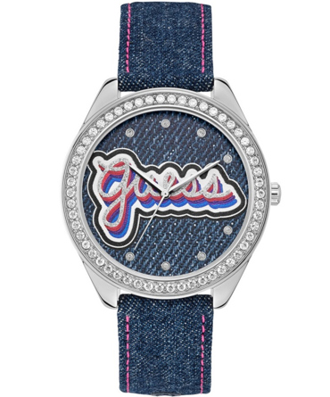 Guess Drew Ρολόι Μπαταρίας με Μπλε Δερμάτινο Λουράκι W1276L1 Guess Drew Ρολόι Μπαταρίας με Μπλε Δερμάτινο Λουράκι W1276L1