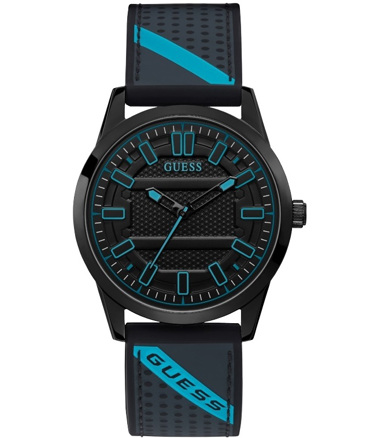 Guess Streak Ρολόι Μπαταρίας με Μαύρο Καουτσούκ Λουράκι W1300G3 Guess Streak Ρολόι Μπαταρίας με Μαύρο Καουτσούκ Λουράκι W1300G3