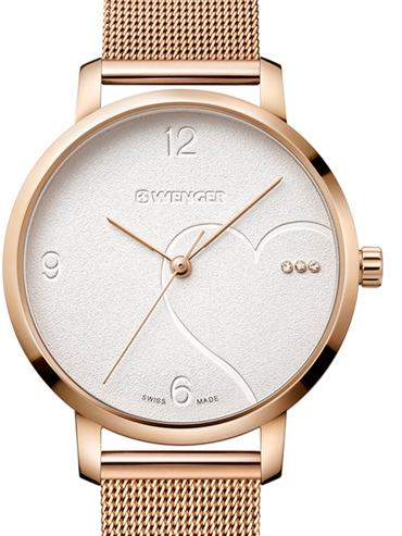 Wenger Metropolitan Donnissima Ρολόι Μπαταρίας με Ροζ Χρυσό Μεταλλικό Μπρασελέ 11731112