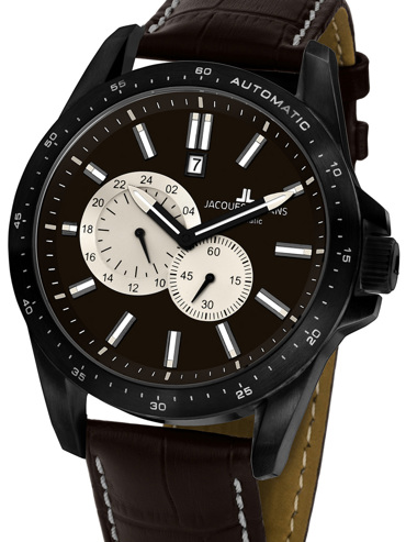 Jacques Lemans Liverpool Ρολόι Αυτόματο με Καφέ Δερμάτινο Λουράκι 1-1775E