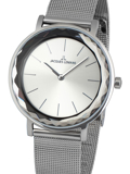 Jacques Lemans Nice Roloi Batarias me Asimi Metalliko Brasele 1-2054F