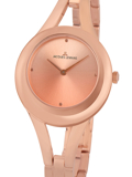 Jacques Lemans Paris Roloi Batarias me Roz Xruso Metalliko Brasele 1-2071D
