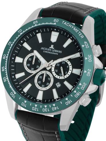 Jacques Lemans 1-2140C Liverpool Chronograph Mens Watch 48mm 10ATM