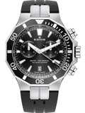 Edox Delfin Roloi Xronogafos Batarias me Mavro Kaoutsouk Louraki 10112-3NCA-NIN