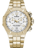 Edox Delfin Roloi Xronogafos Batarias me Xruso Metalliko Brasele 10113-37JM-AID