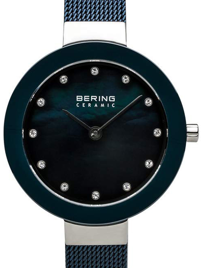 Bering Roloi Batarias me Ble Metalliko Brasele 11429-387