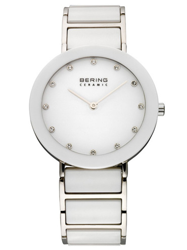 Bering Ρολόι Μπαταρίας με Λευκό Κεραμικό Μπρασελέ 11435-754