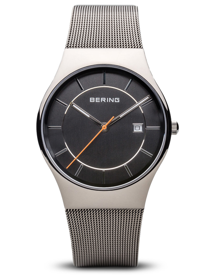 Bering Roloi Batarias me Asimi Metalliko Brasele 11938-007