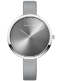 Bering Roloi Batarias me Ggri Dermatino Louraki 12240-609