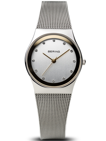 Bering Ρολόι Μπαταρίας με Ασημί Μεταλλικό Μπρασελέ 12927-010