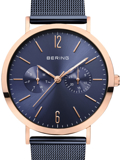 Bering Roloi Batarias me Ble Metalliko Brasele 14236-367