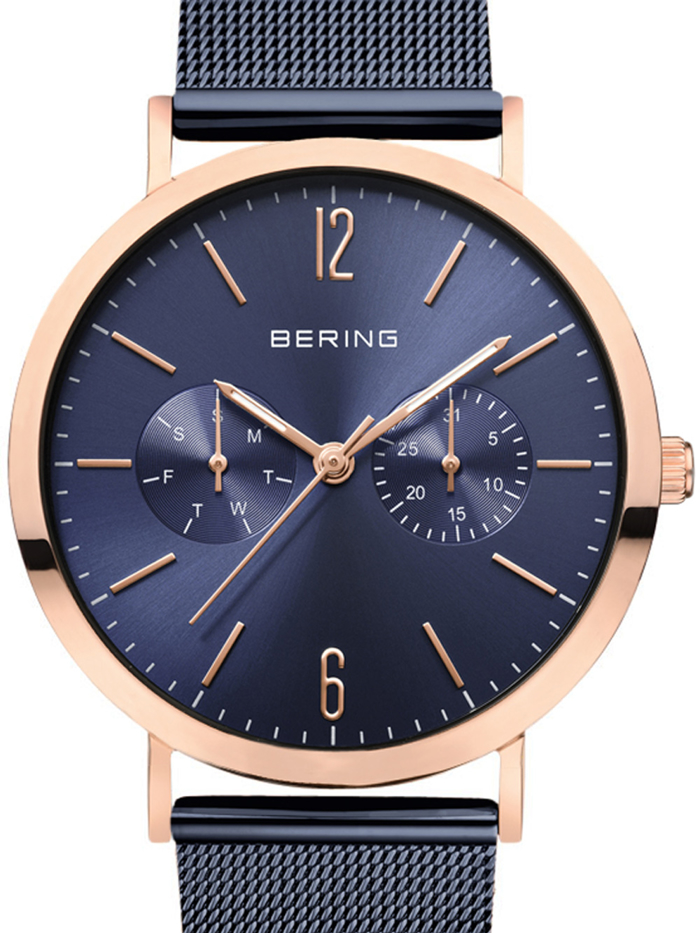 Bering Roloi Batarias me Ble Metalliko Brasele 14236-367