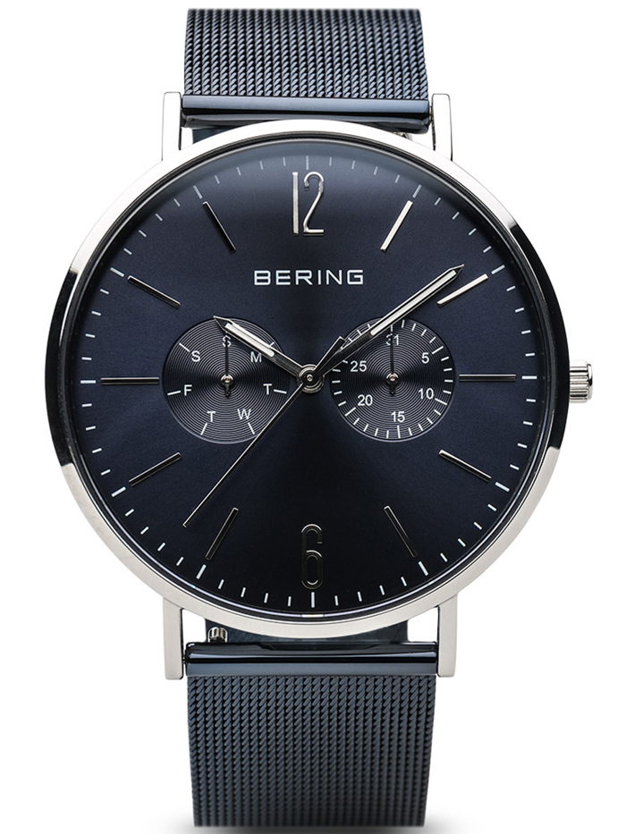 Bering Roloi Batarias me Ble Metalliko Brasele 14240-303