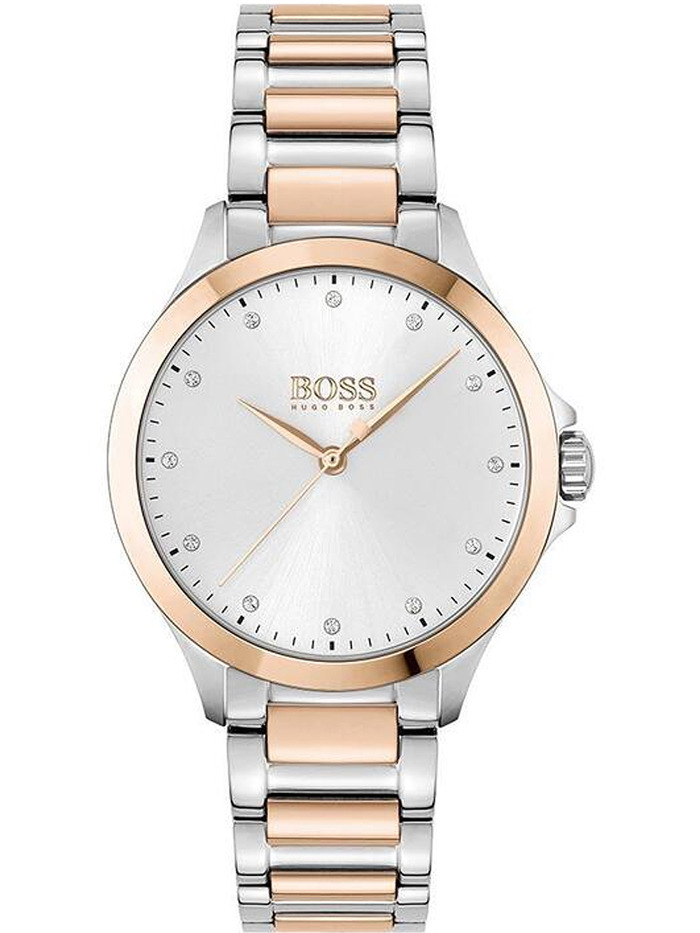 Hugo Boss Grace Roloi Batarias me Roz Xruso / Asimi Metalliko Brasele 1502577