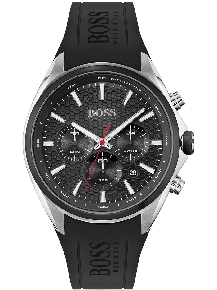 Hugo Boss Distinct Roloi Xronogafos Batarias me Mavro Kaoutsouk Louraki 1513855